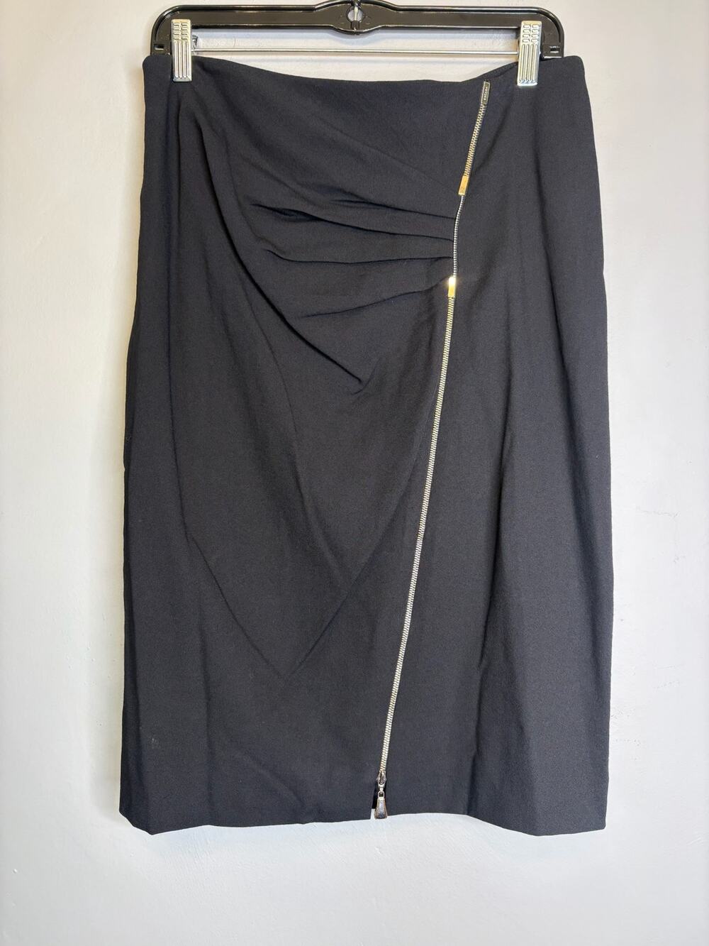 Escada Designer Wool Pencil Skirt Tailored Career Office Bottoms Size 40 8-10 US